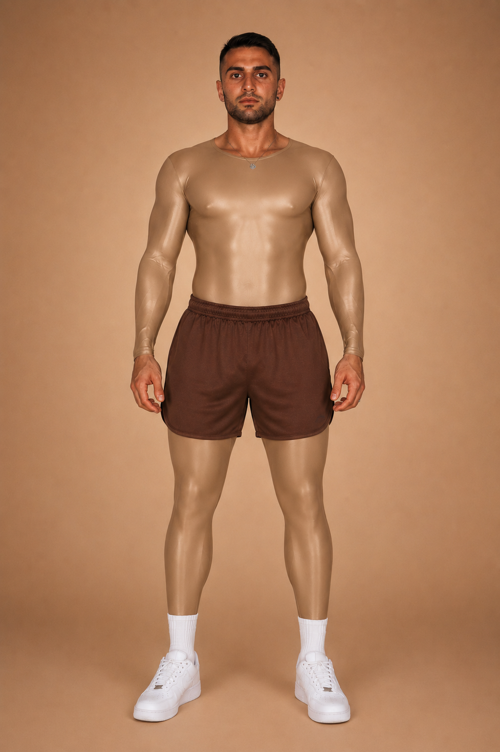 illusion — the second skin full-body suit worn by model