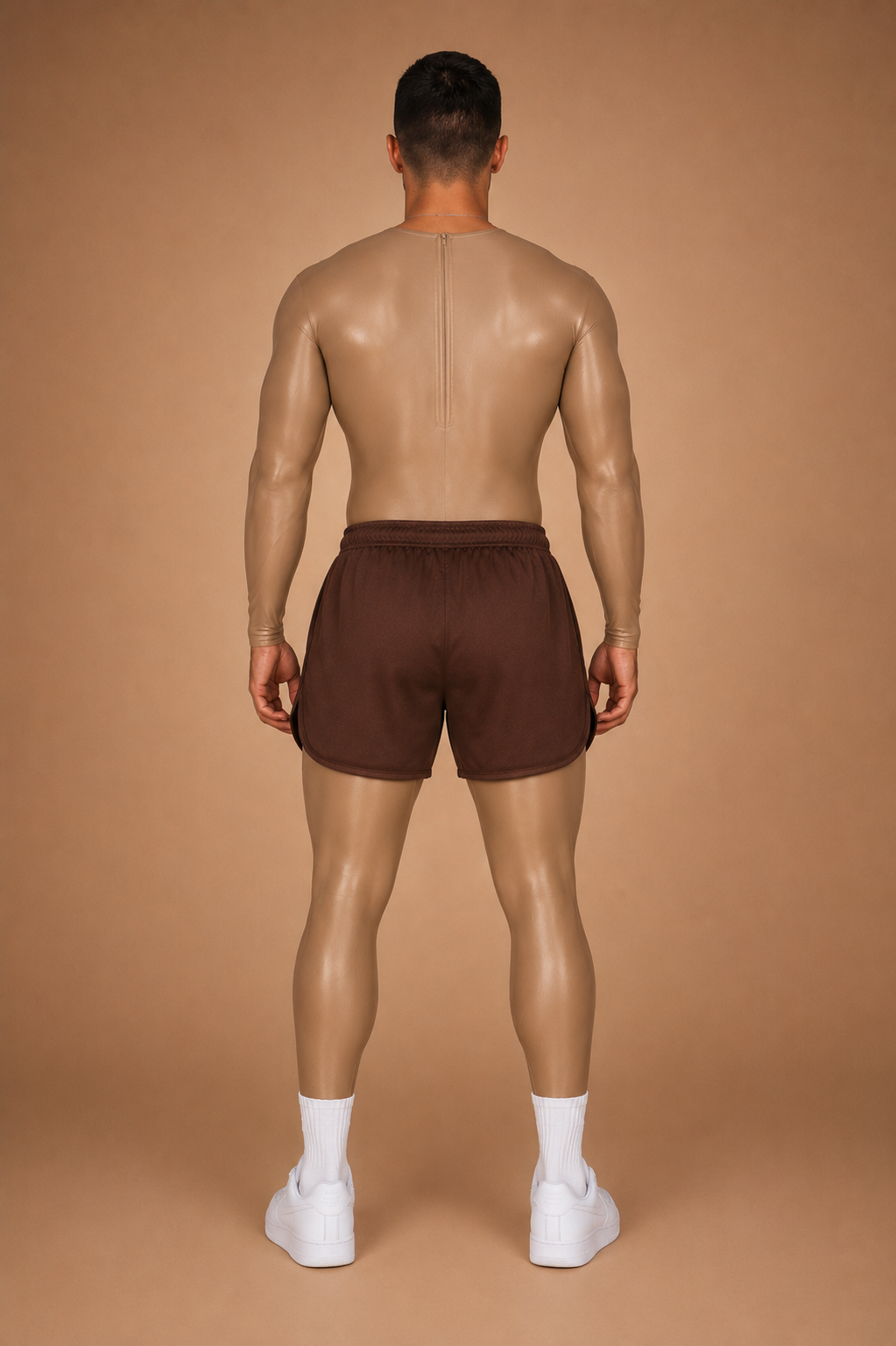 the second skin — back view showing concealed back zipper