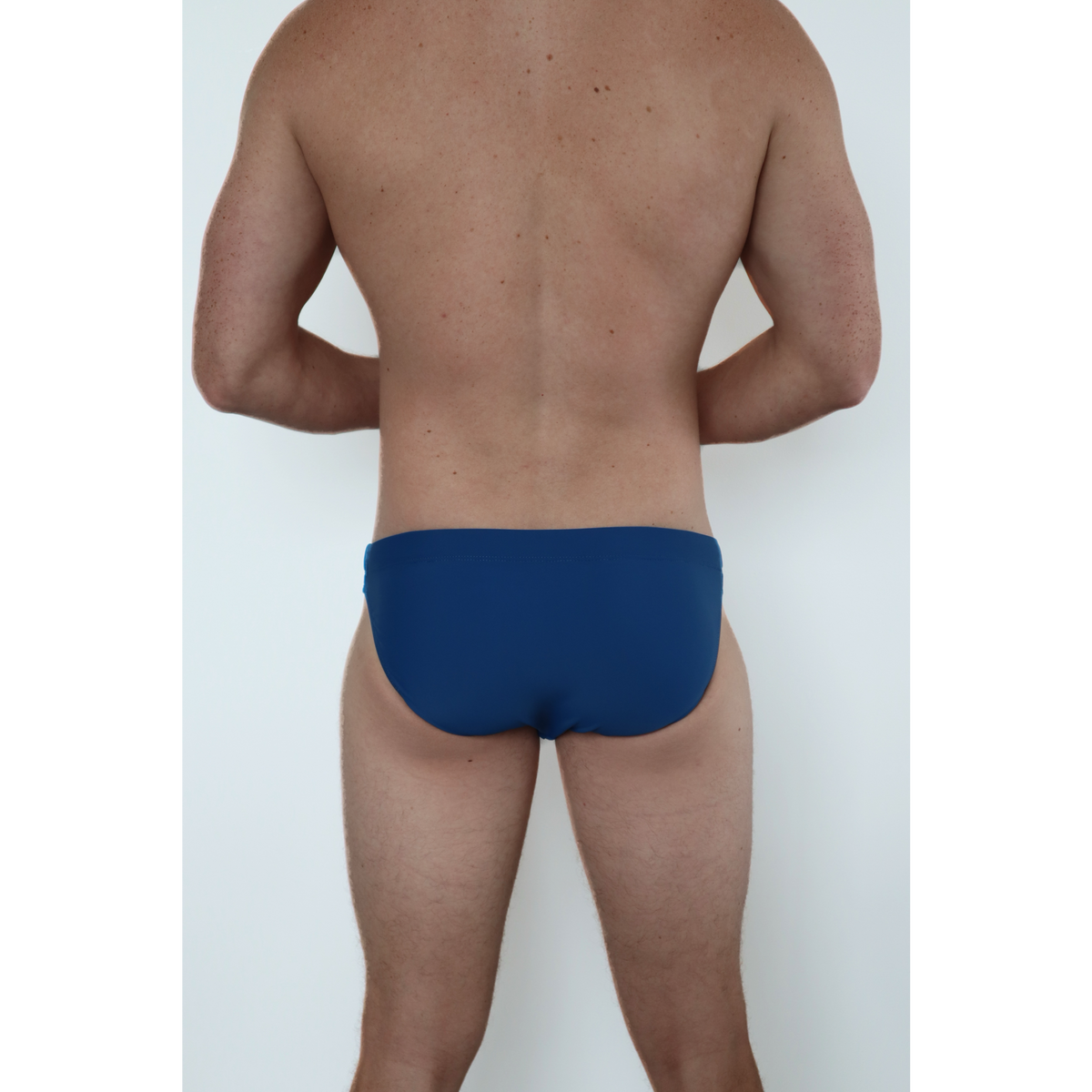 SHWN Berkeley swim brief detail — individually numbered limited edition